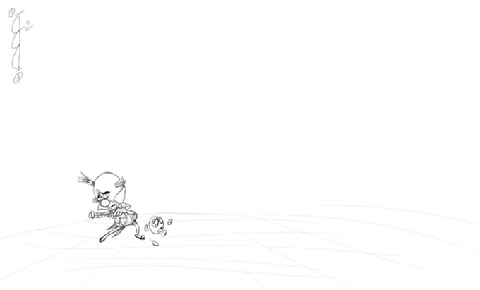 Do 2d frame by frame traditional animation, rough sketch, hand drawn ...