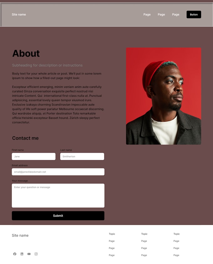 Create a modern and responsive website using html, css, and javascript ...