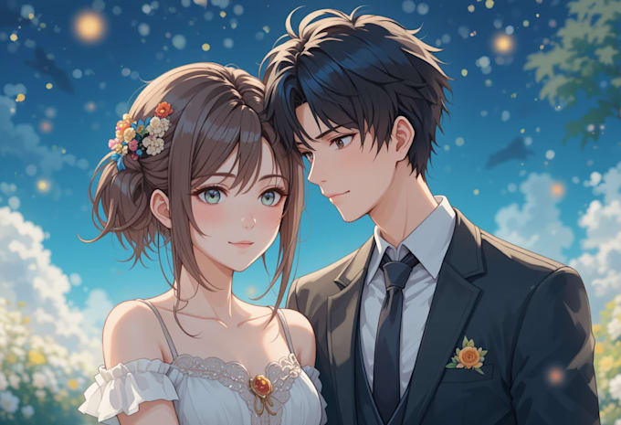 draw a anime character ar or anime couple character