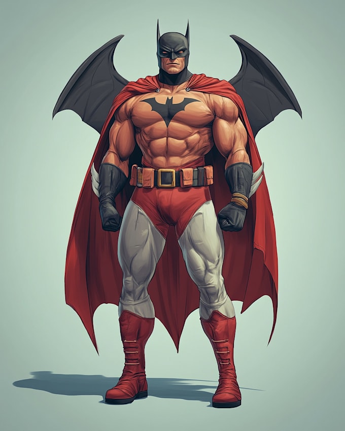 creat a superhero character concept art for your comic