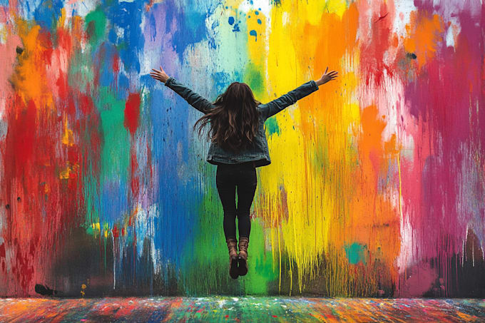 create graffiti pop art canvas designs and murals