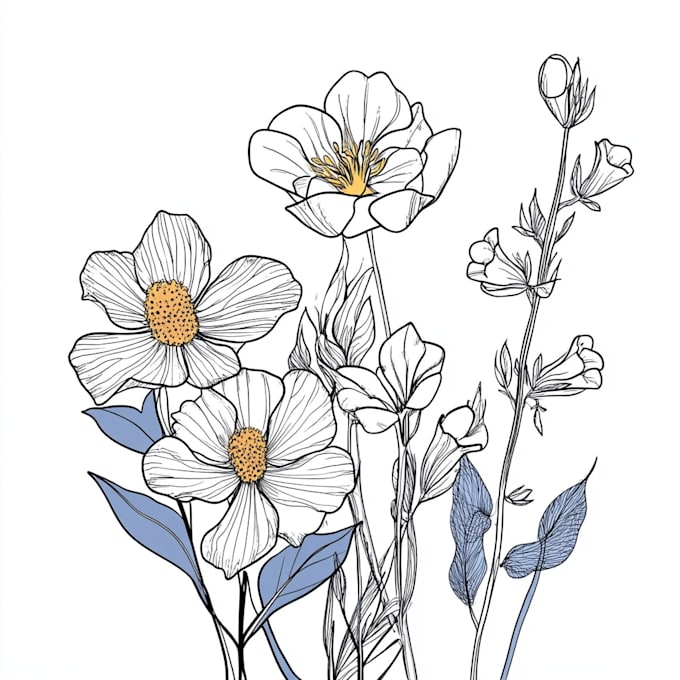 draw botanical illustration art for you