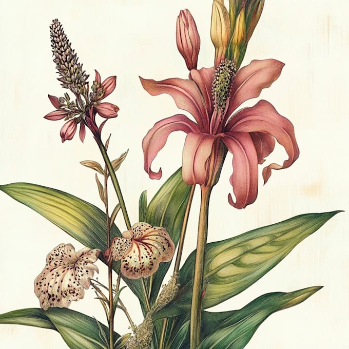 create a botanical llustration