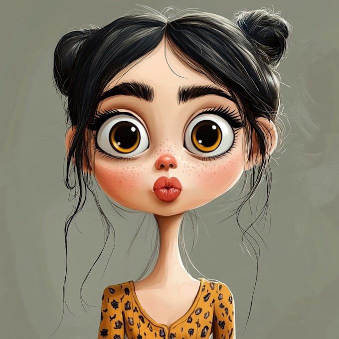 create your wedding caricature art