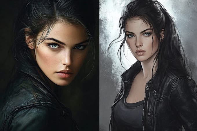 create realistic character and creature concept art