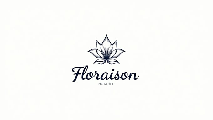 make different 3d flower line art minimalist logo with express delivery
