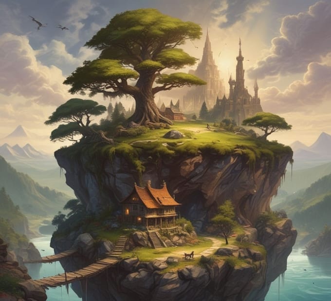 create fantasy and natural landscapes for you