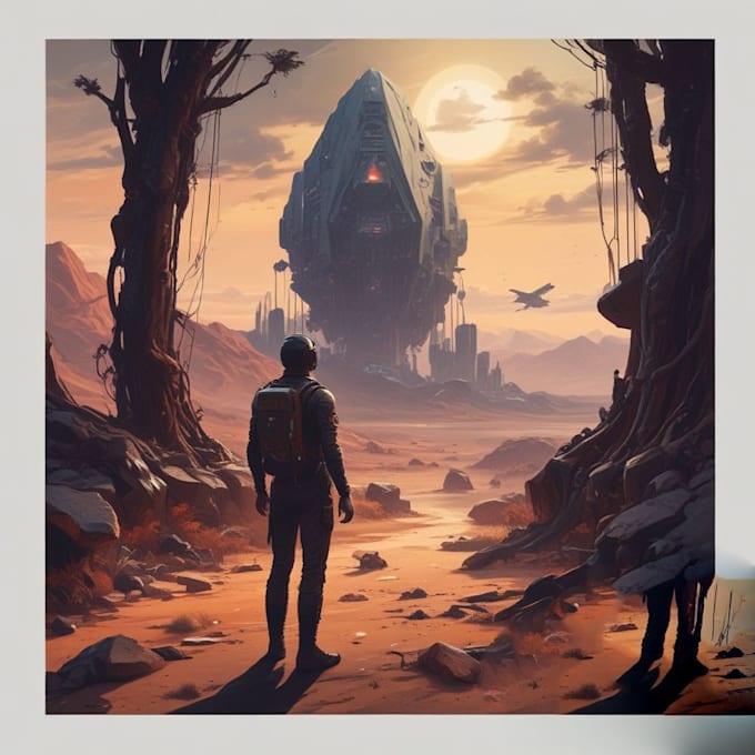 create sci fi illustrations