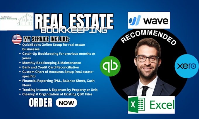 setup quickbooks online bank reconciliation bookkeeping for real estate airbnb