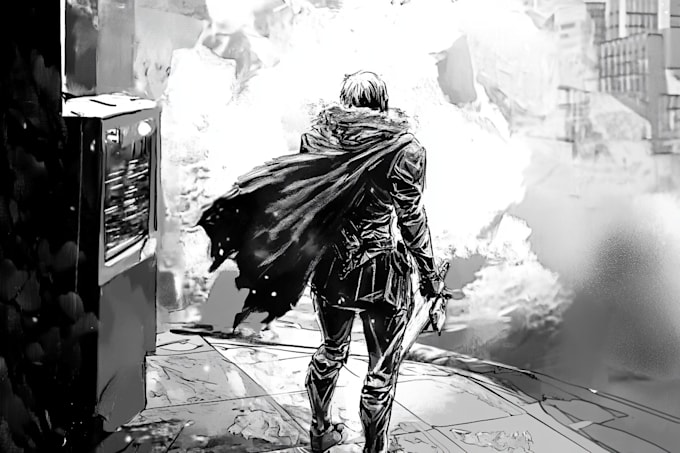 do any custom black and white illustration for your projects