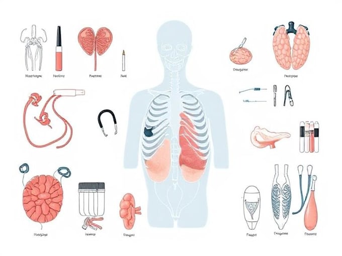create professional medical illustrations for educational purposes