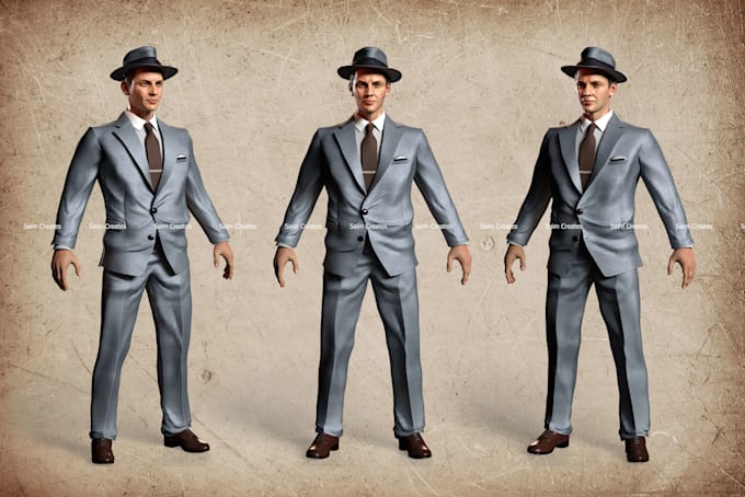 make 3d character model from 2d concept art