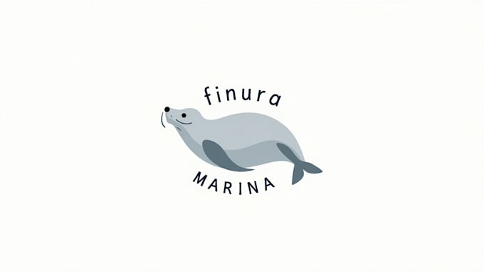 design eye catchy simple seal water minimalist logo  in 12 hours