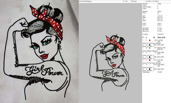 embroidery digitizing logo and digitize image for embroidery