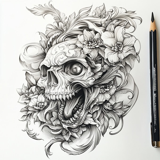 do a nature inspired tattoo design