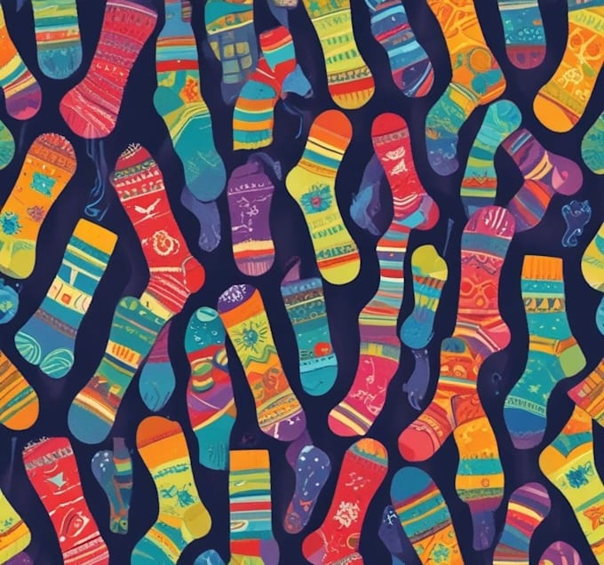 design cool socks with personality