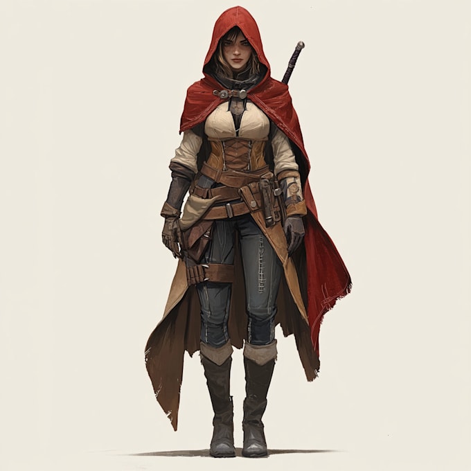 draw dnd rpg characters concept art
