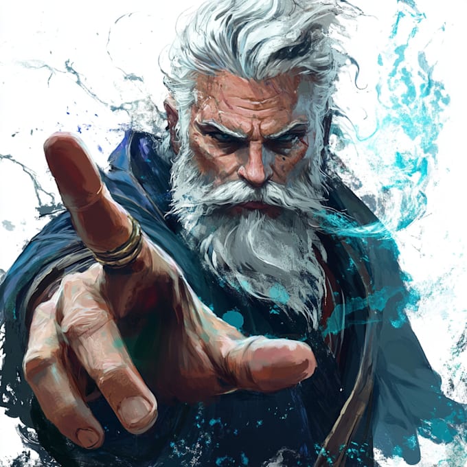 draw badass character illustration for tcg