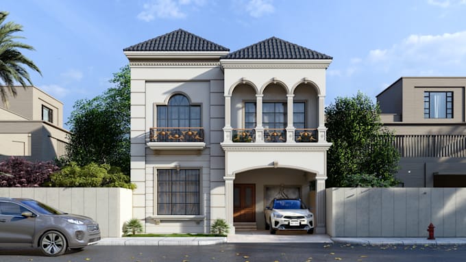 design, model, visualize, render classical interior and exterior for your house