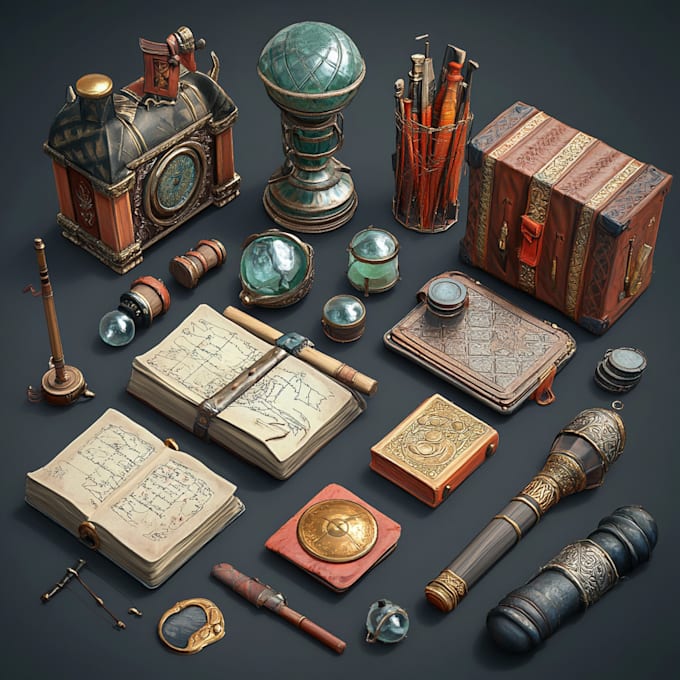 do  props and objects, items for your games
