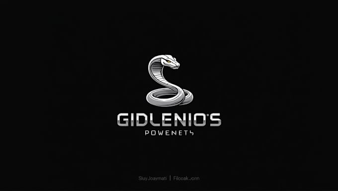 do awesome cobra silver head snake mascot logo design