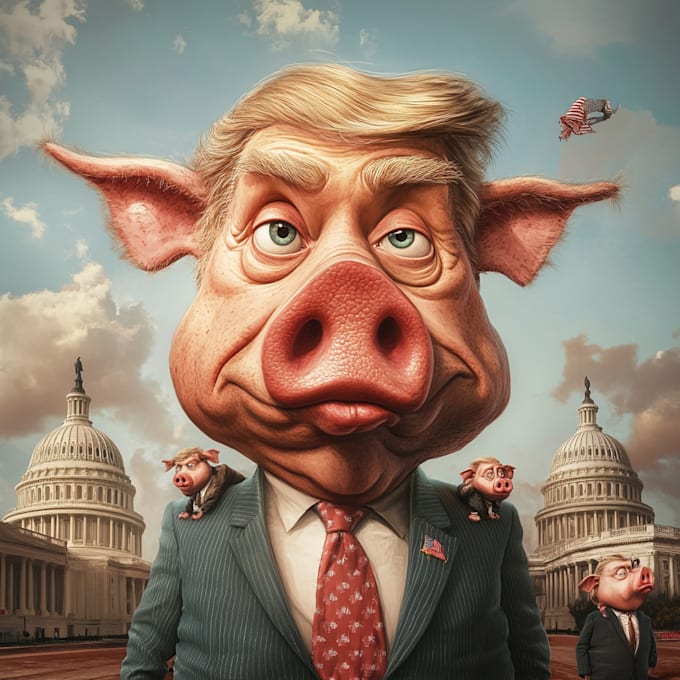 draw political cartoon and comic