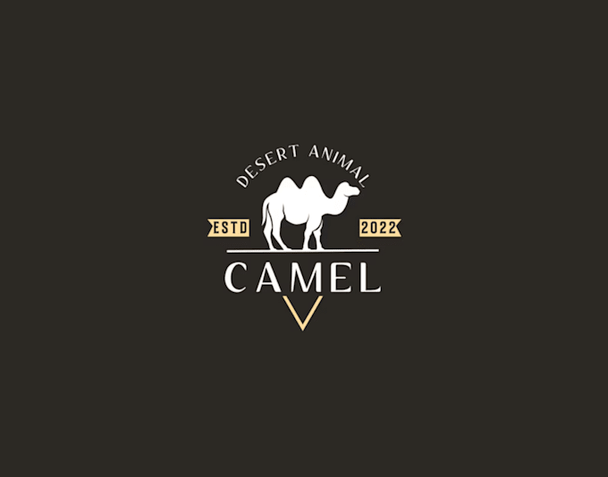 design a unique and professional camel logo