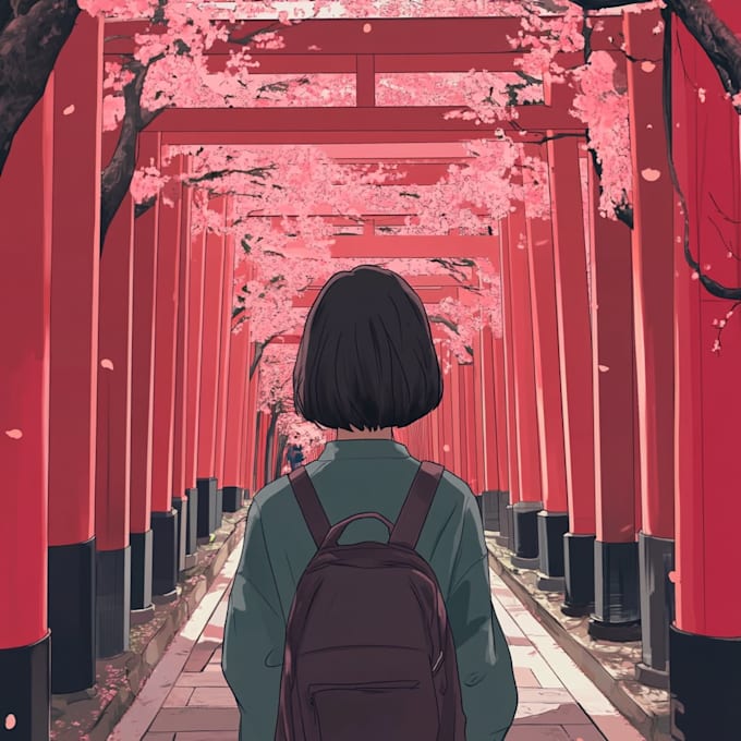 draw cute cartoon illustrations, art, anime, background art
