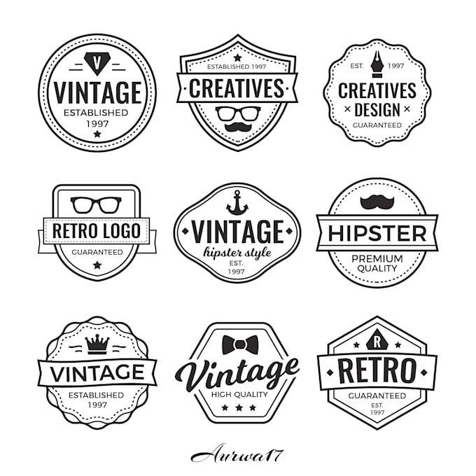 design Retro VINTAGE Logo for you