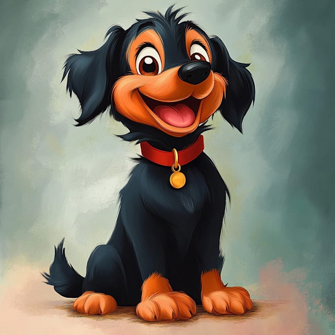 turn your portrait into a disney style cartoon illustration