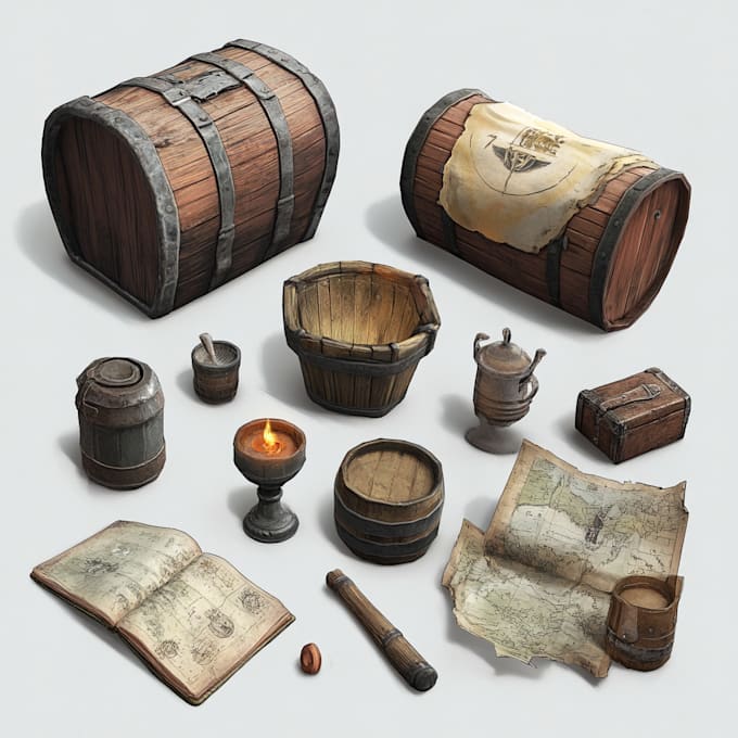 create high quality game objects, props, etc for your games