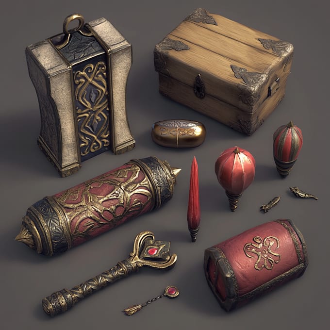 make 2d game assets, props, objects