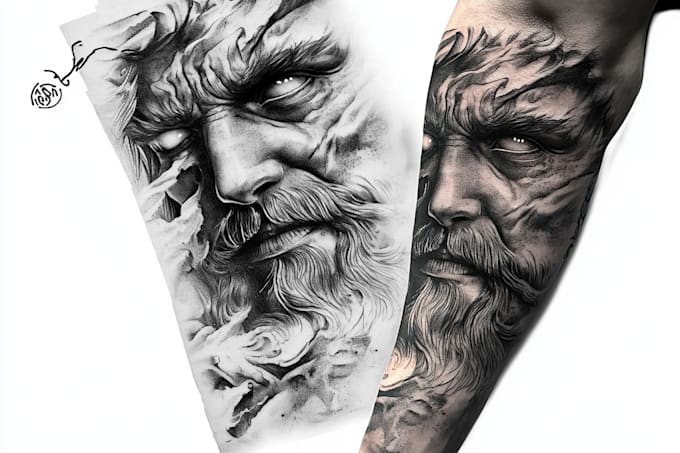 professionally design your sleeve tattoo, chest tattoo