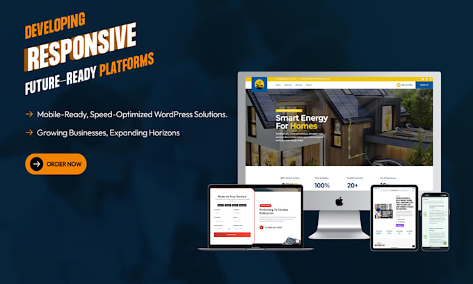 design redesign responsive wordpress website as a developer