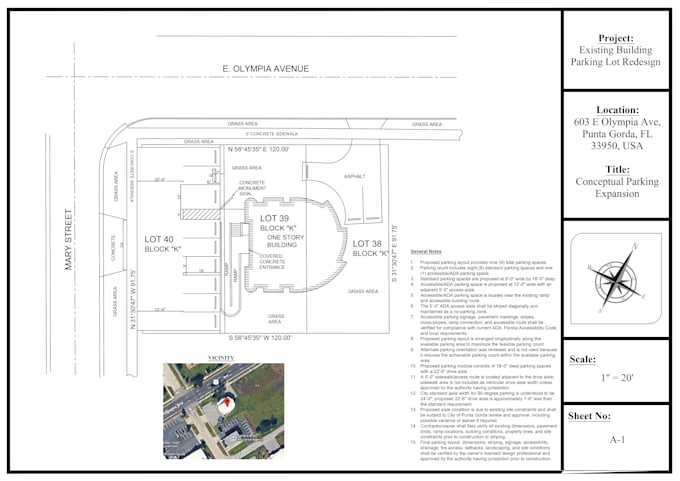 create driveway, parking and site plans in autocad