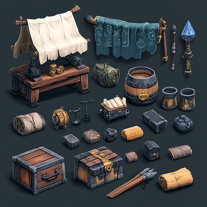 do  realistic or semi realistic props, objects, asset packs
