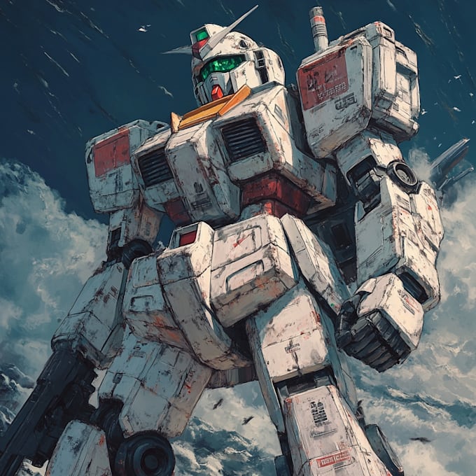 draw custom mecha robot