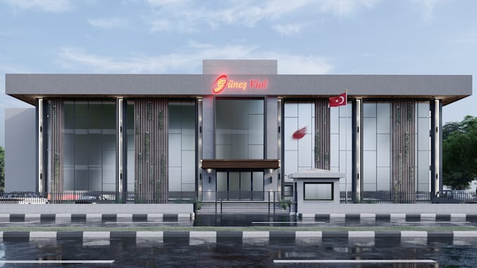 prepare and render any exterior 3d model in sketchup