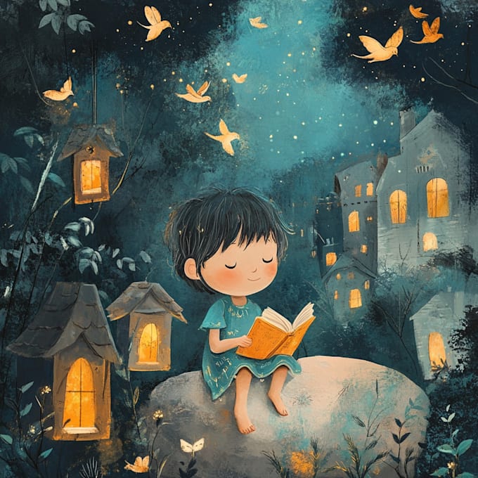 do children book illustrations, comic illustrations