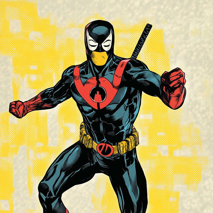 draw character in classic marvel comic style