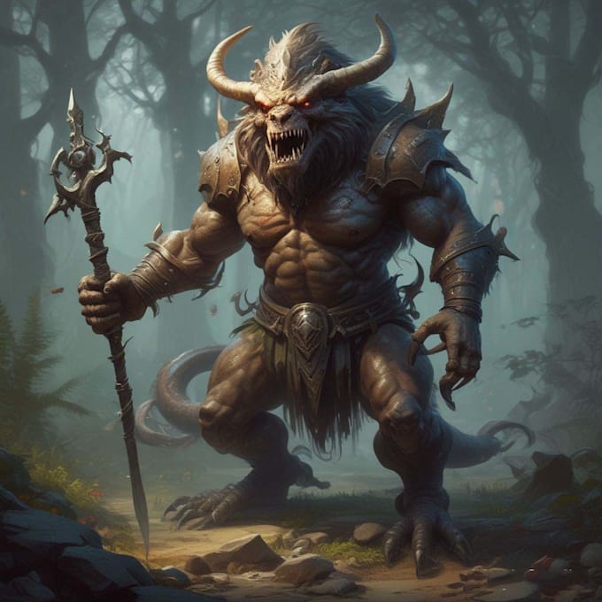 illustrate fantasy art creatures and characters