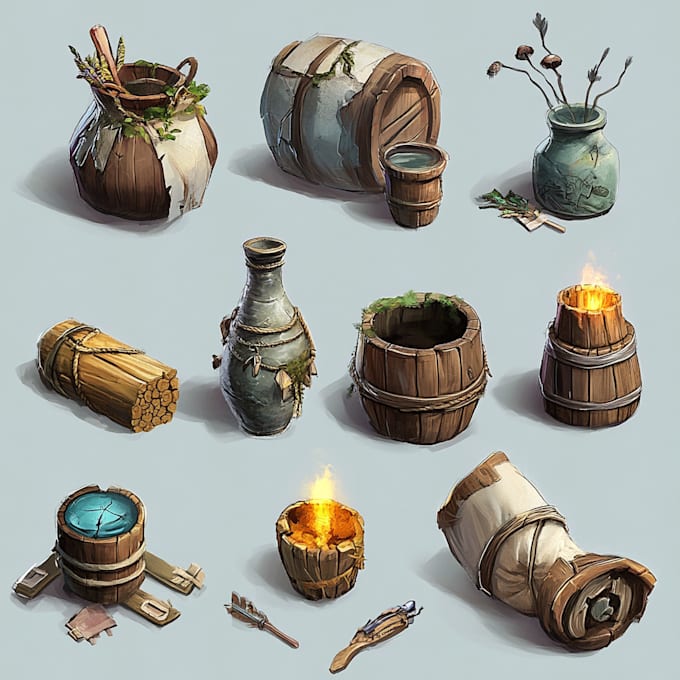 create game props and objects