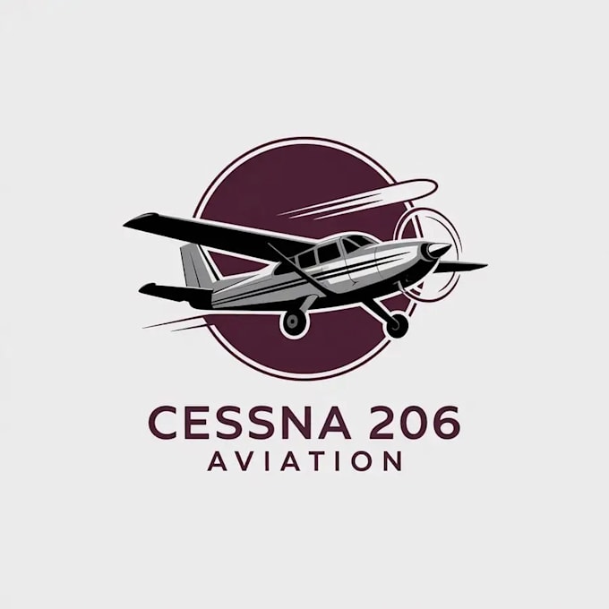 create attractive classic aviation aircraft logo design