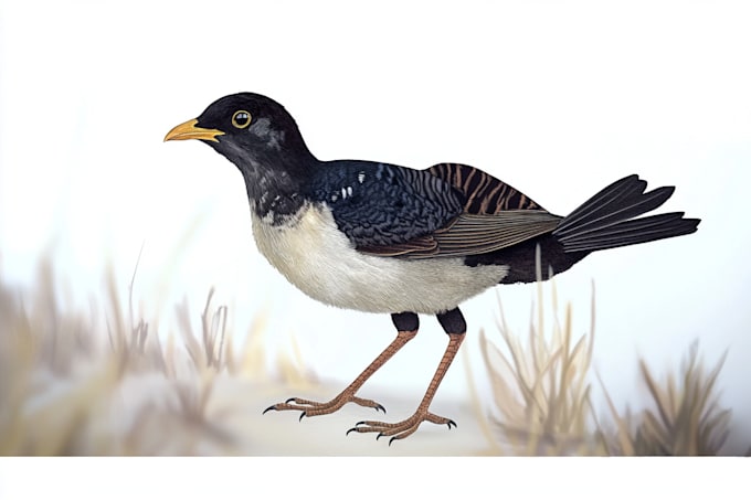 draw birds or animals in scientific illustration digitally