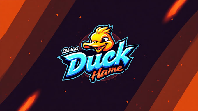 do smile duck head esport mascot logo design