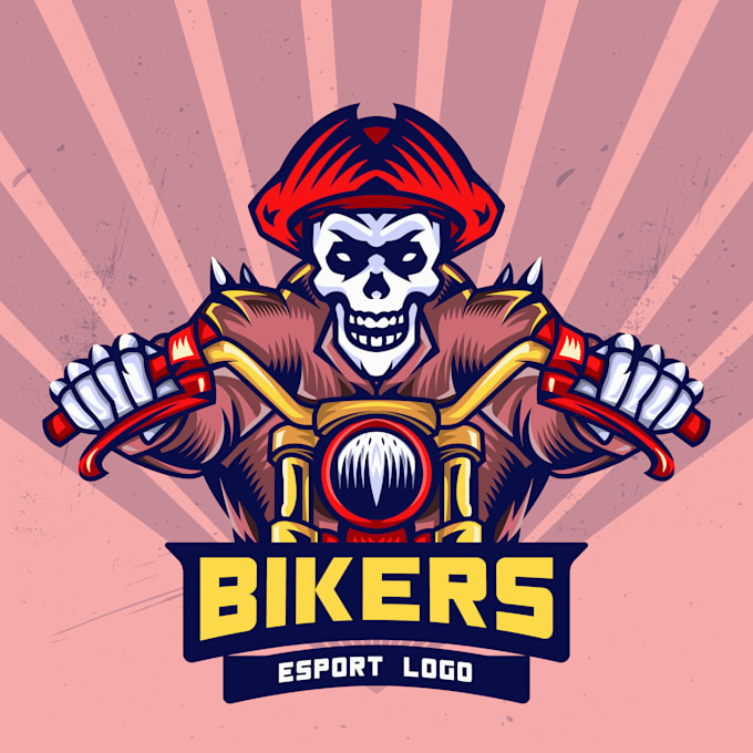 create unique minimalist business bike logo design