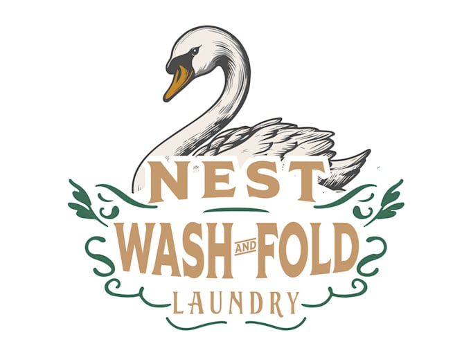 do create an modern super quality laundry logo