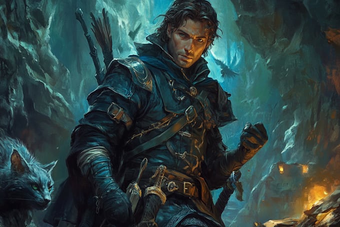 Make a dnd character art and dnd character art for you by Rosalynpears ...