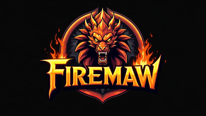 make an amazing firemaw hydra mascot logo  in 12 hours