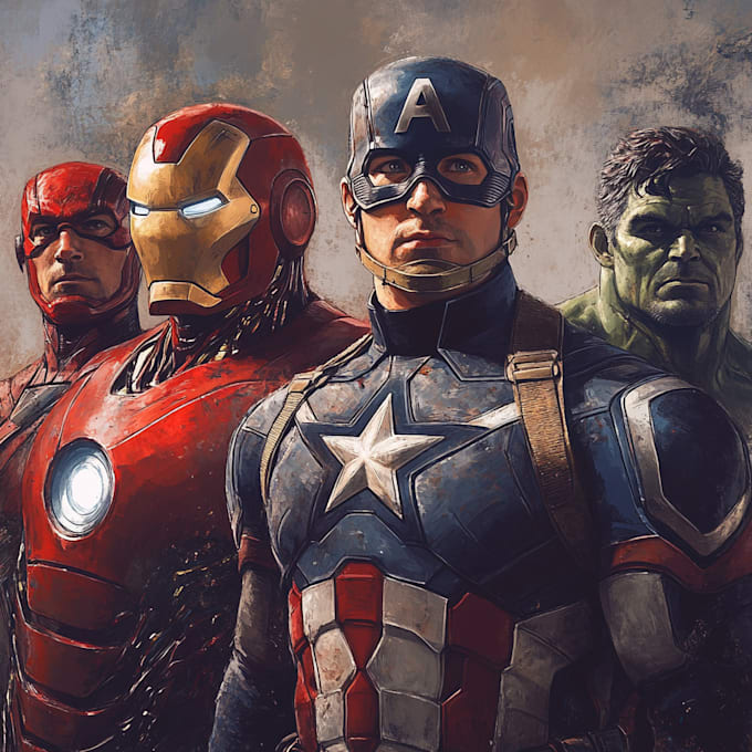 make a comic book and custom illustration